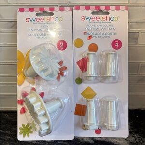 Sweet Shop by American Crafts Pop- out cutters; spring- loaded. Daisies. NWT